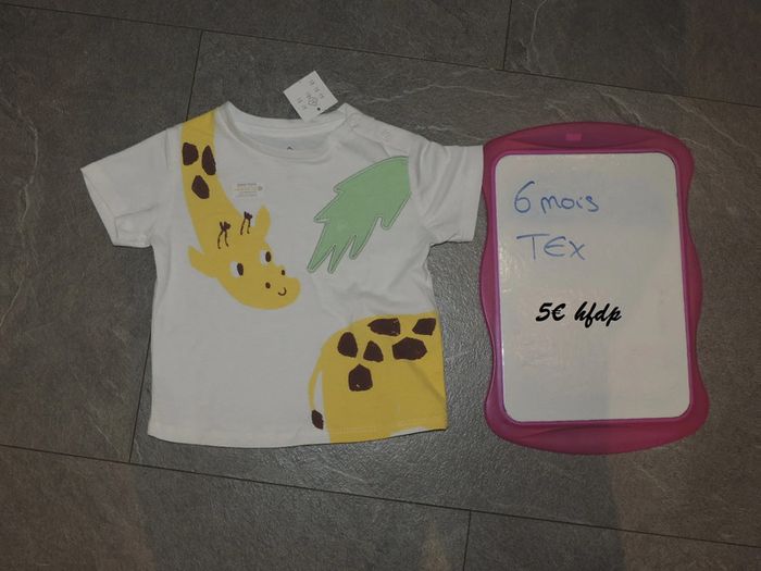 tee shirt tex taille 6 mois neuf