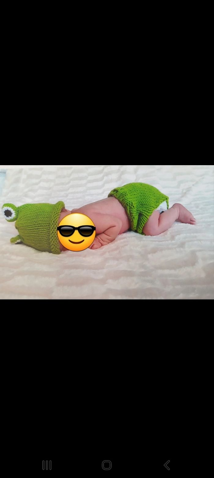 Costume grenouille déguisement photo bébé