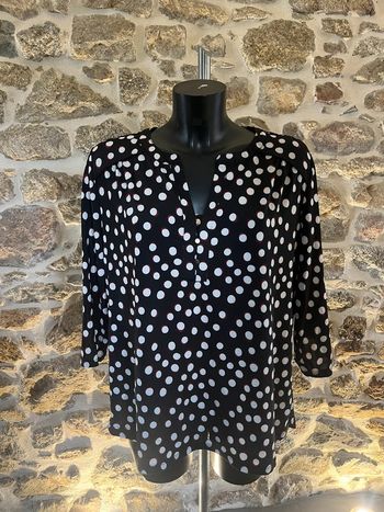 Blouse à pois bréal XL