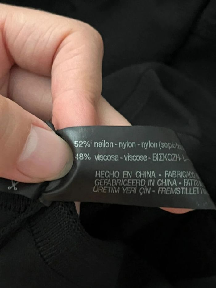 Robe en maille moulante noire Zara - photo numéro 8