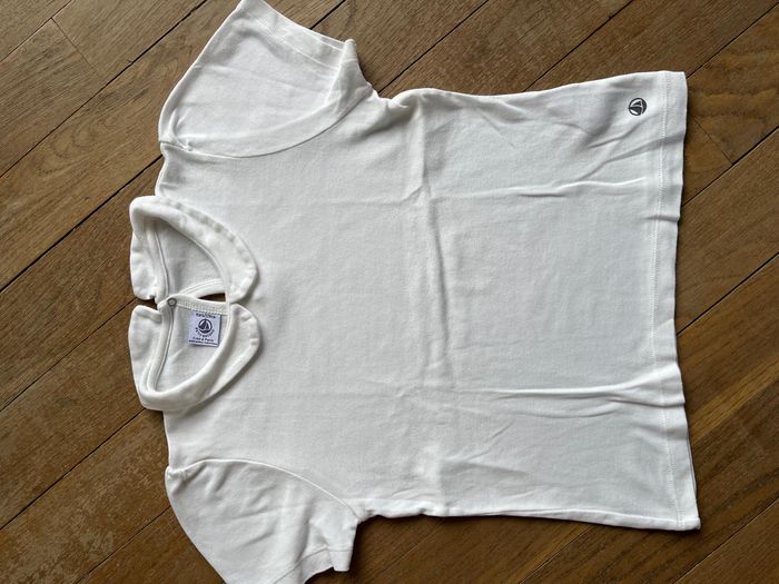 Tee-shirt blanc Petit Bateau 8 ans