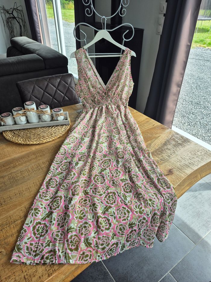 Robe Longue Femme Fleurie Taille M/38 - photo numéro 2