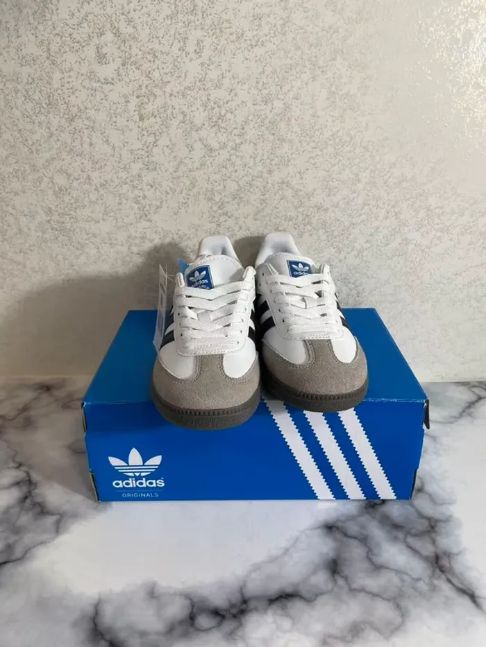 adidas Originals Samba OG 'Blanc/Gris Foncé' Taille 40 - photo numéro 2