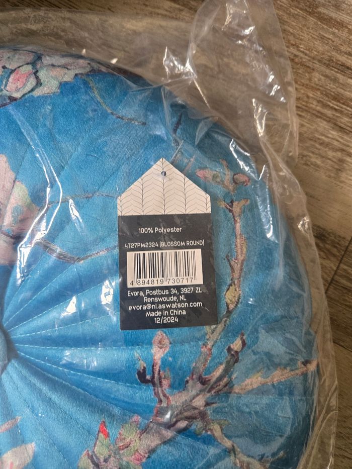 Coussin rond bleu neufs - photo numéro 2