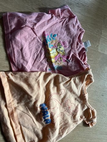 Lot t-shirt manches courtes Disney