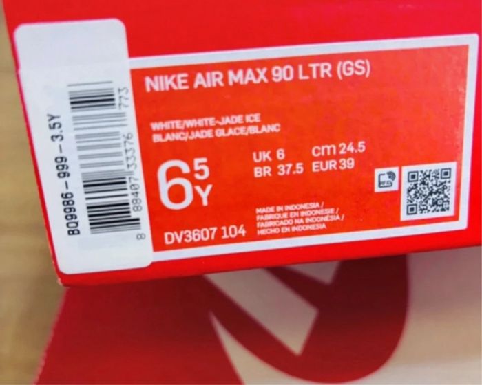 Nike Air Max 90 LTR Mint Jade Ice White (GS) taille 39 - photo numéro 7