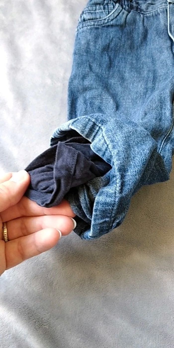 Pantalon jeans Fille 9/12 mois 100% coton Verbaudet - photo numéro 7