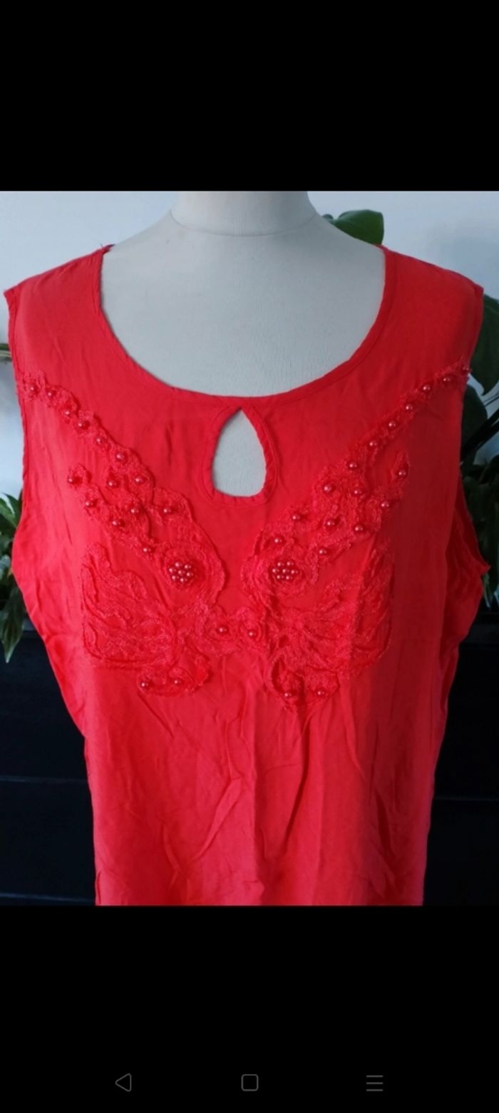 Débardeur rouge Christy - photo numéro 2