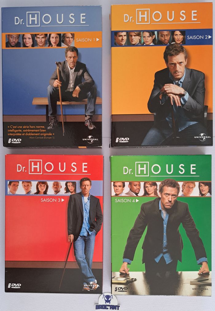 Coffrets DVD Dr House intégrales des saisons 1 à 4