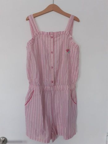 Combishort fille été  rose  11 ans Sergent Major