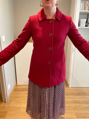 Manteau rouge Laura Clément taille 36