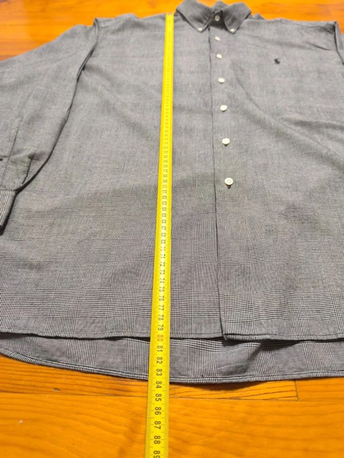 Chemise à carreaux - Ralph Lauren - Mc Meel - Logo brodé noir - Noir, blanc - Taille XL - photo numéro 11