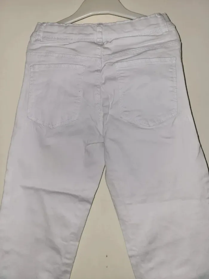 Slim blanc fille - photo numéro 3