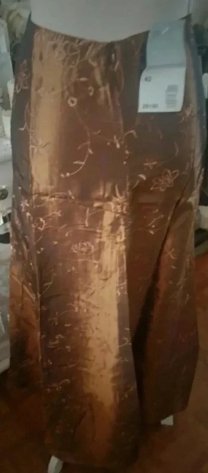 Jupe longue marron Fashion Express Taille 40 Neuve - photo numéro 4