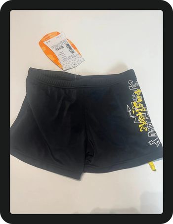 Short de bain noir avec grafitti Aqua Sphere Taille 10 ans