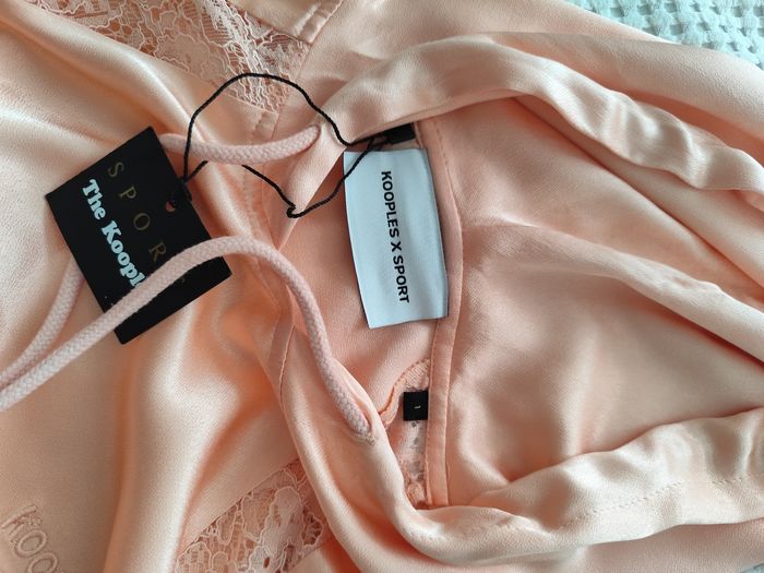 Ensemble sweat et pantalon the kooples taille 1.rose satiné et dentelle toutes saisons - photo numéro 9