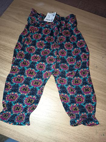 Pantalon à motifs fille 9 mois