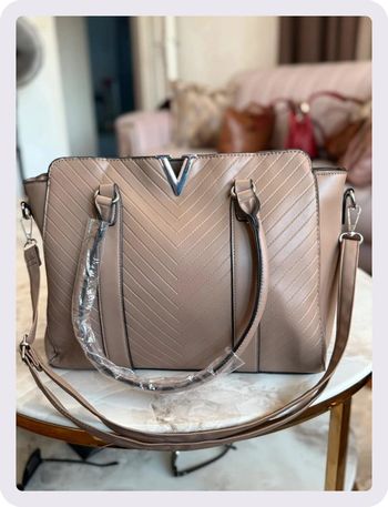 Sac à main taupe