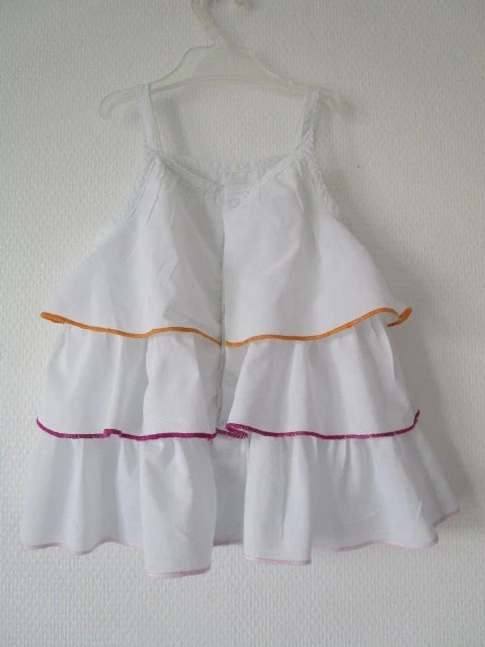 Tunique blanche volants Vertbaudet 18 mois TBE - photo numéro 5