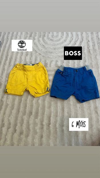 Lot de 2 shorts taille 6 mois
