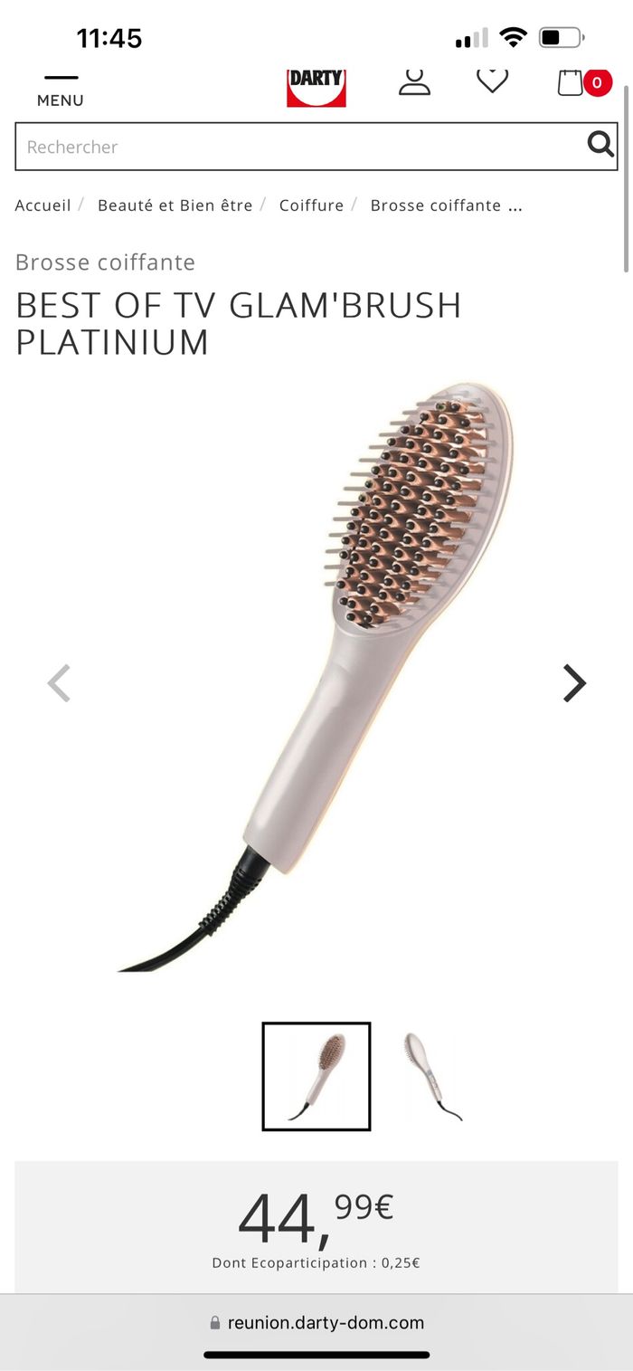 Glam Brush Brosse lissante chauffante neuve - photo numéro 3