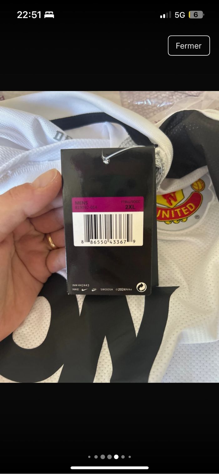 Maillot foot Manchester xxl - photo numéro 6