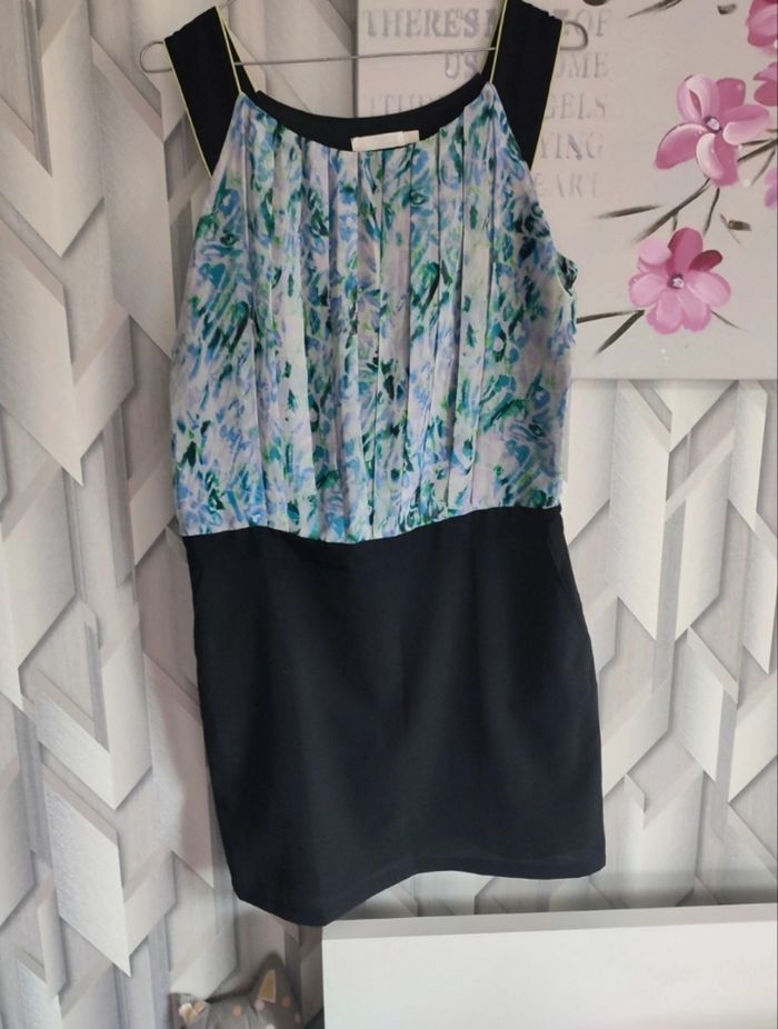 Robe bi matière fleurie see u soon taille 1 - photo numéro 3