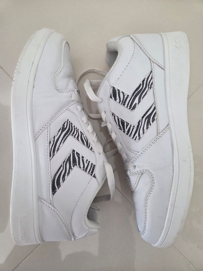 Basket blanche 27 hummel femme - photo numéro 7