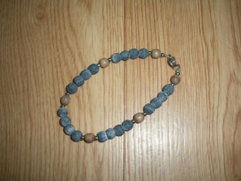 bracelet femme bleu et marron