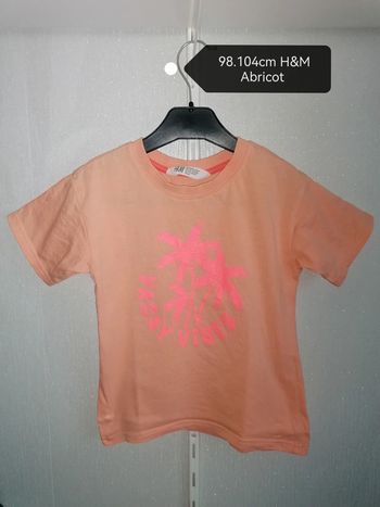 Tee-shirt abricot 4ans H&M
