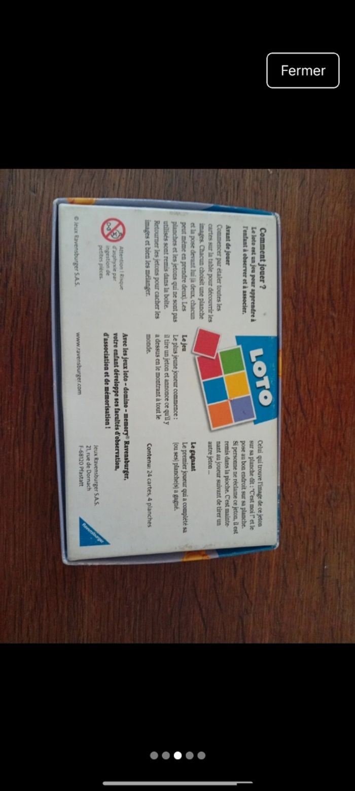 Jeu de loto Winnie l ourson - photo numéro 2