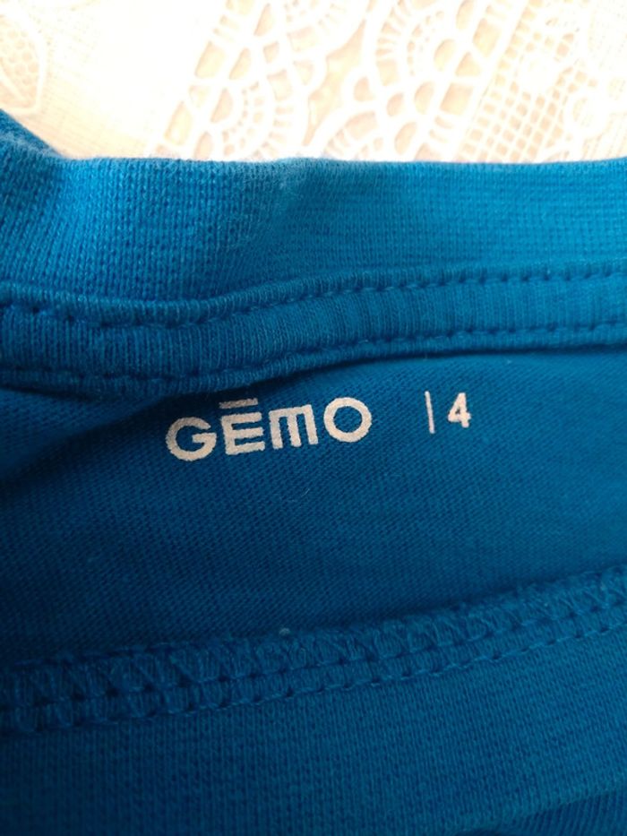 Tee-shirt bleu dinosaure 4 ans - photo numéro 5