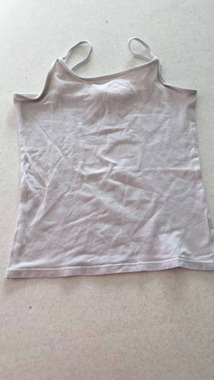 Débardeur blanc fille 8-10 ans
