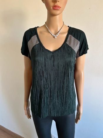 Haut vert foncé et argenté Morgan taille M TBE
