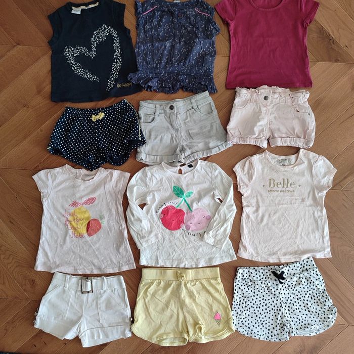 Lot T-shirt short 24 mois fille été