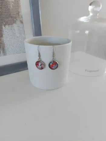 Boucles d'oreilles fantaisie cabochon