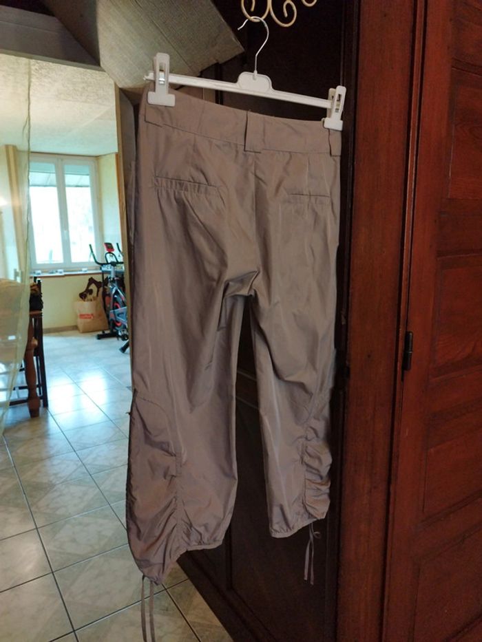 Pantacourt beige à poches vintage M/38 y2k - photo numéro 5