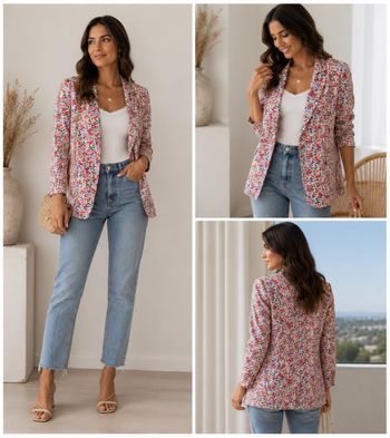 Veste fleurie taille S/M