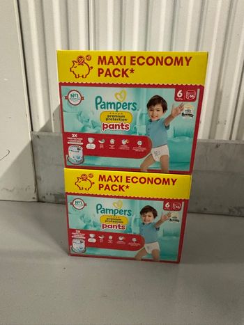 2 maxi pack Pampers premium pants taille 6 