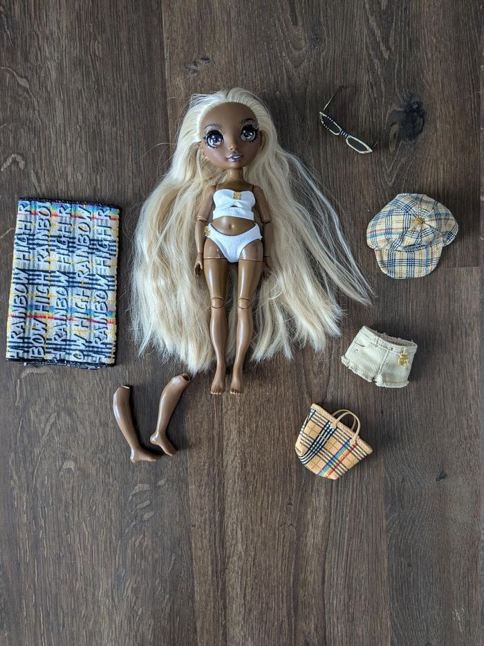 Poupée rainbow high Pacific coast Harper Dune et ses accessoires