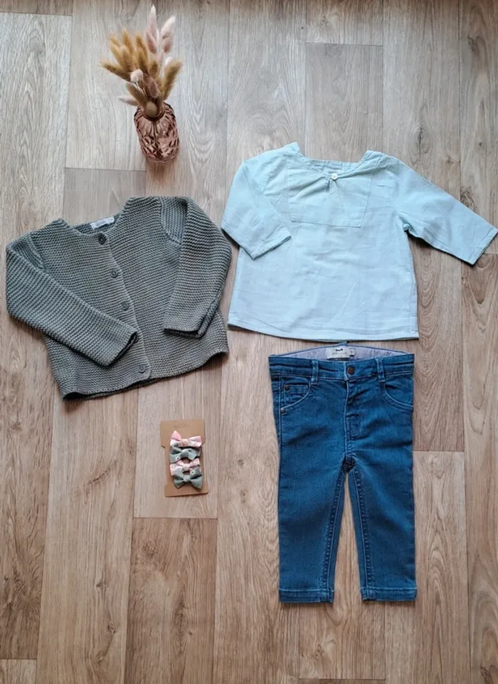 Ensemble Cyrillus et Boutchou 9 mois fille