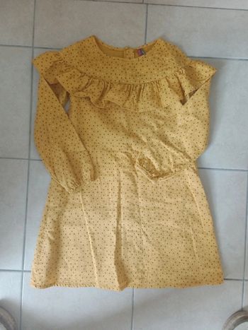 Joli robe Orchestra jaune motif étoiles 10 ans neuve