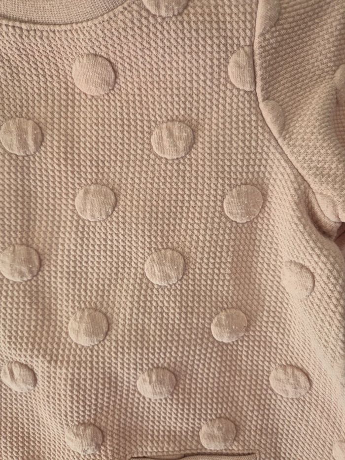 Robe en jersey Jacquard rose pâle H&M - 6 mois - photo numéro 3