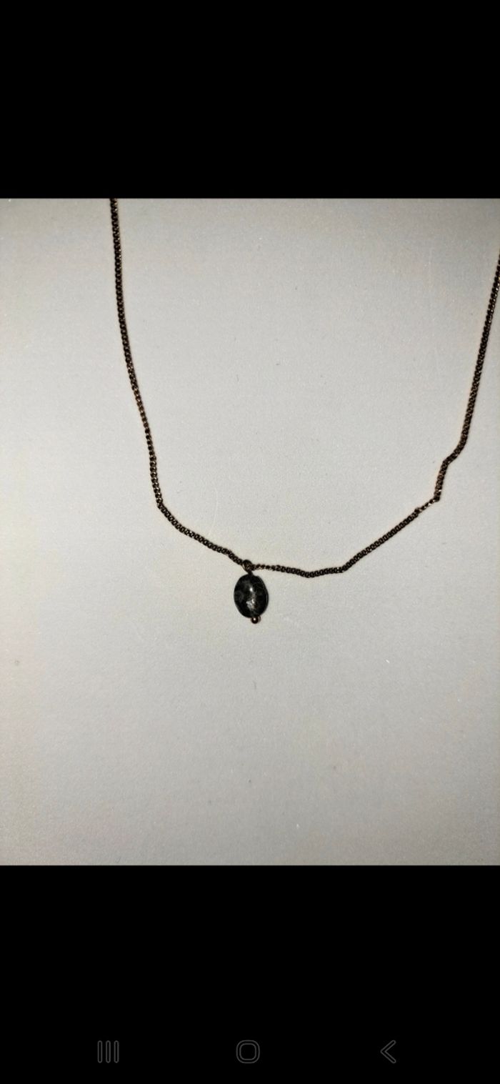 Chaîne plaquée or avec pendentif - photo numéro 2