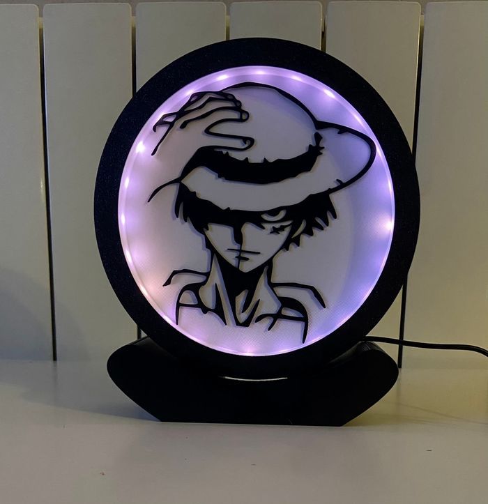 Lampe Luffy One Piece 3D led lumineuse neuve