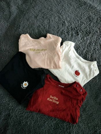 Ensemble de 4 t-shirts manches longues