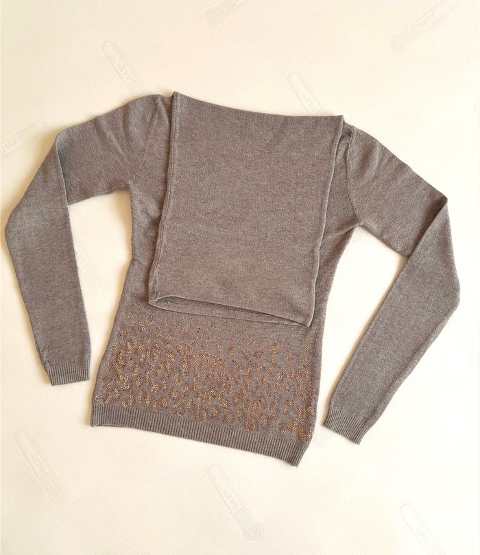 Pull col roulé détail strass - Camaïeu - photo numéro 5