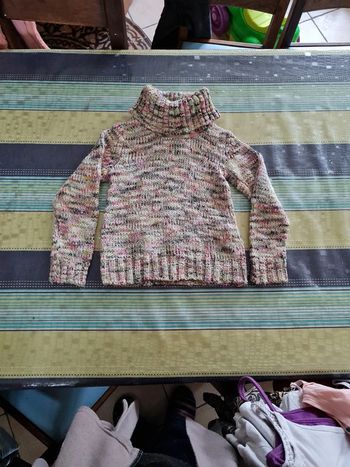 Pull hiver à col roulé 5 ans