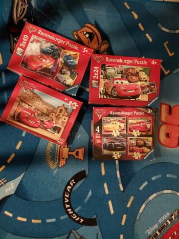 Lot puzzle cars 
