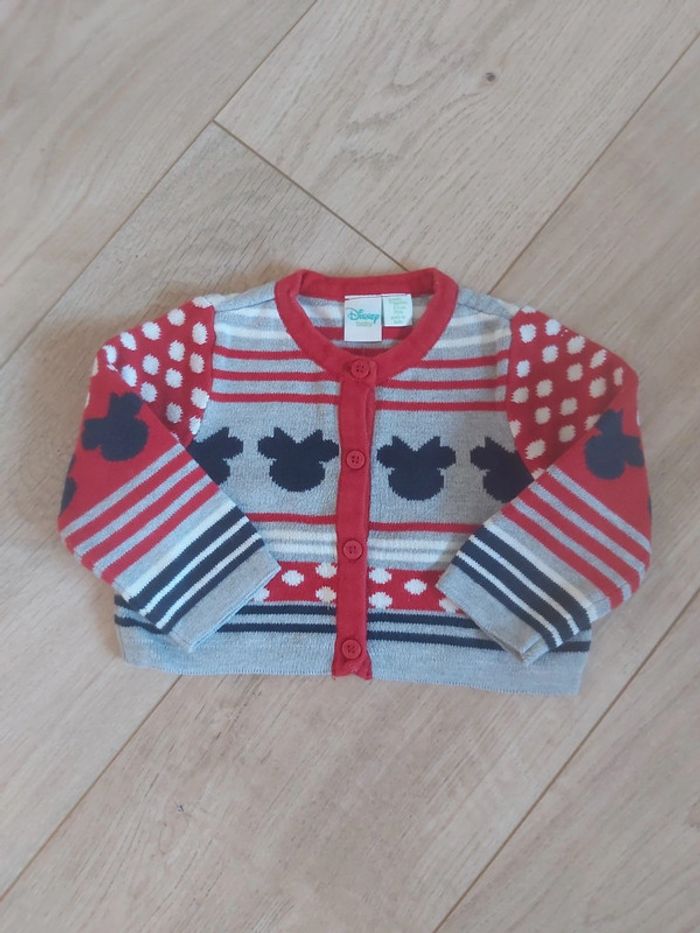 Ensemble combinaison et gilet fille Minnie Disney 6 mois comme neuf (78) - photo numéro 3